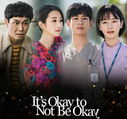 Poster of the four lead actors in It's Okay to Not Be Okay